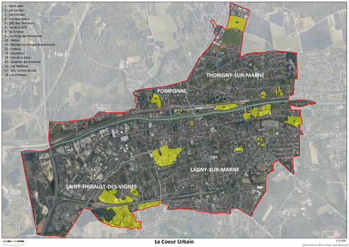 Le Coeur urbain de Marne et Gondoire (Réal: Direction du Pôle urbain opérationnel)