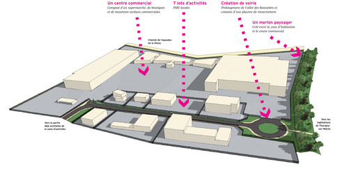 Plan de composition - 2de tranche de la ZAE des Vallières