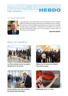 N°103 : Forum de l'emploi, conseil du 11 mars