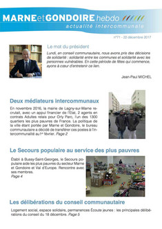 N°71 - Secours populaire, médiateurs, conseil du 18 décembre