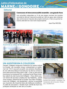 N°35 - Orchestre du collège de Thorigny, supermarché des Vallières, rencontre entreprises à Guermantes, montée en débit