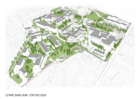 ZAC Saint- Jean - Etat des lieux (sources: Alexandre Chemetoff & Associés)