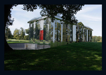 Un nouvel espace d'art contemporain se fondant dans le parc