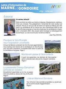 N°57 - Mot Arnaud de Belenet, passerelle Chessy Dampmart, éco-collecte à Montévrain, été en Marne et Gondoire