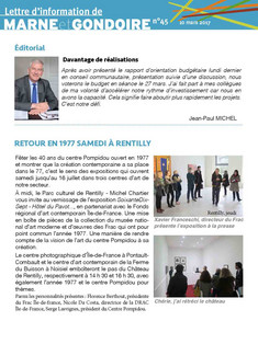 N°45 : Marne et Gondoire à vélo, Conseil communautaire du 6 mars
