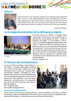 N°26 - Stratégie intercommunale de prévention de la délinquance, délibérations du 27 juin, l'été en MetG