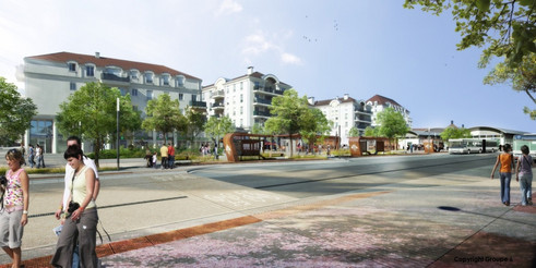 Le pôle gare, perspective pour demain. Source: Groupe 6