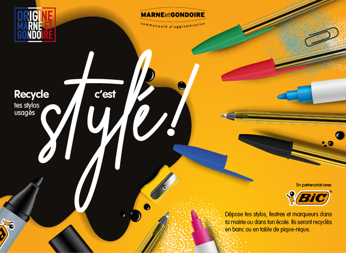 Recyclage des stylos usagers - Communauté de Communes du Pilat